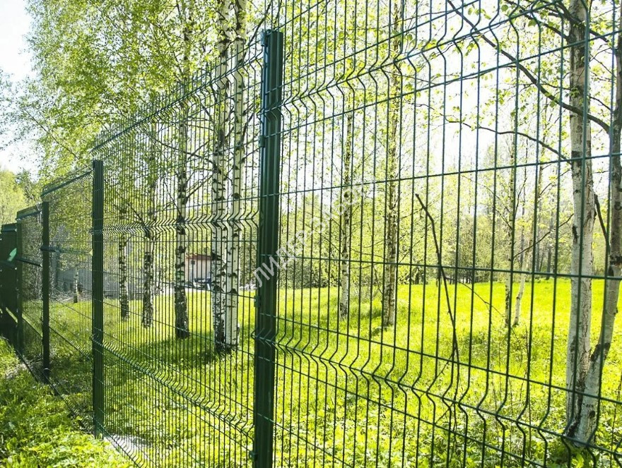 Цена Забор из сетки сварной с полимерным покрытием зеленый в Москве Купить Забор из сетки сварной с полимерным покрытием зеленый